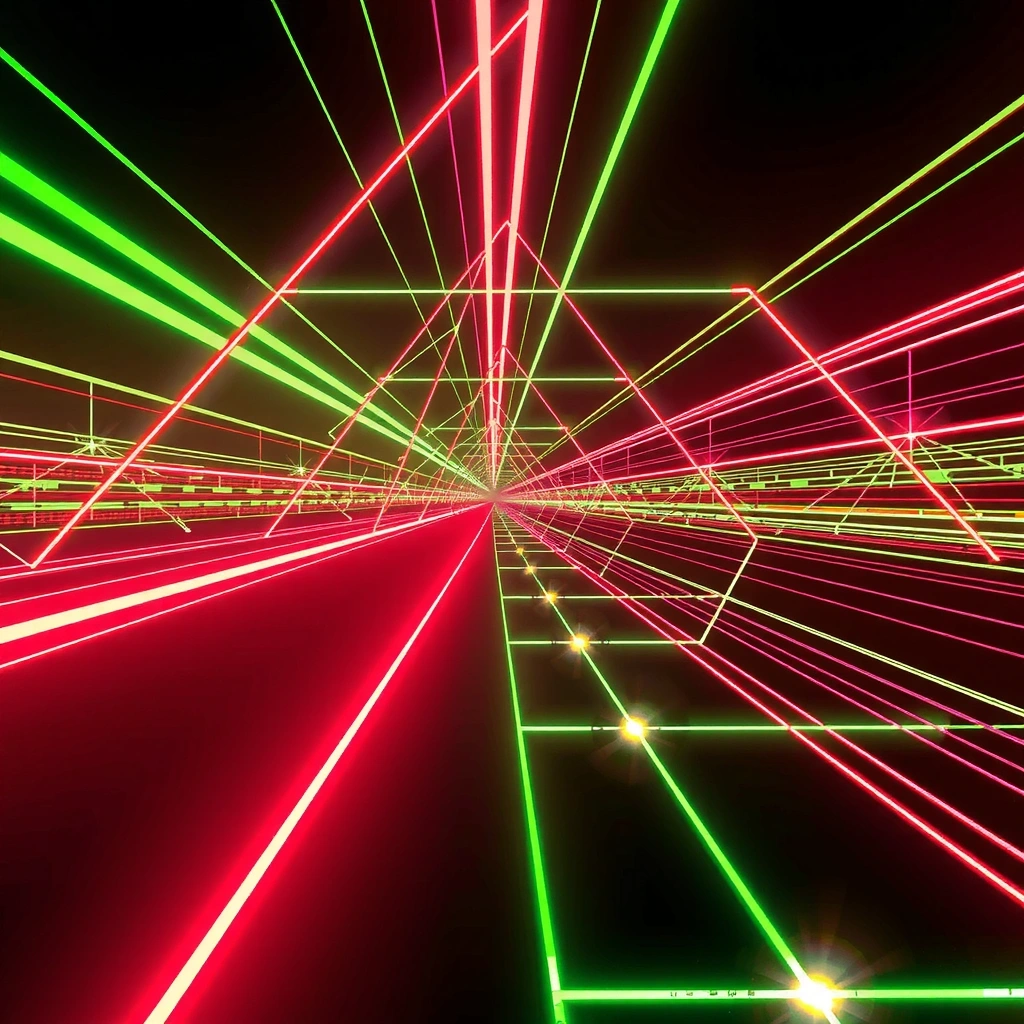 Abstract neon digital laboratory background