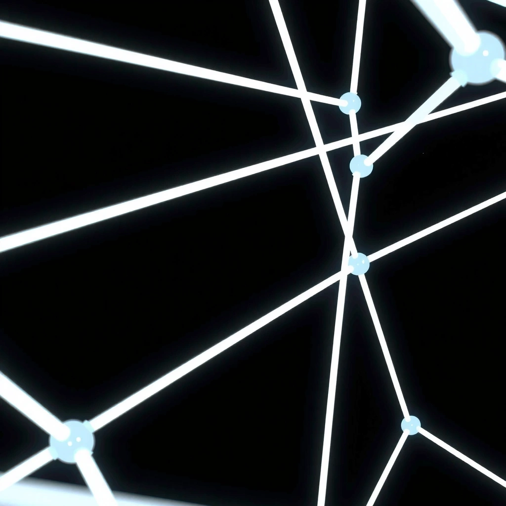 Neon grid technical blueprint