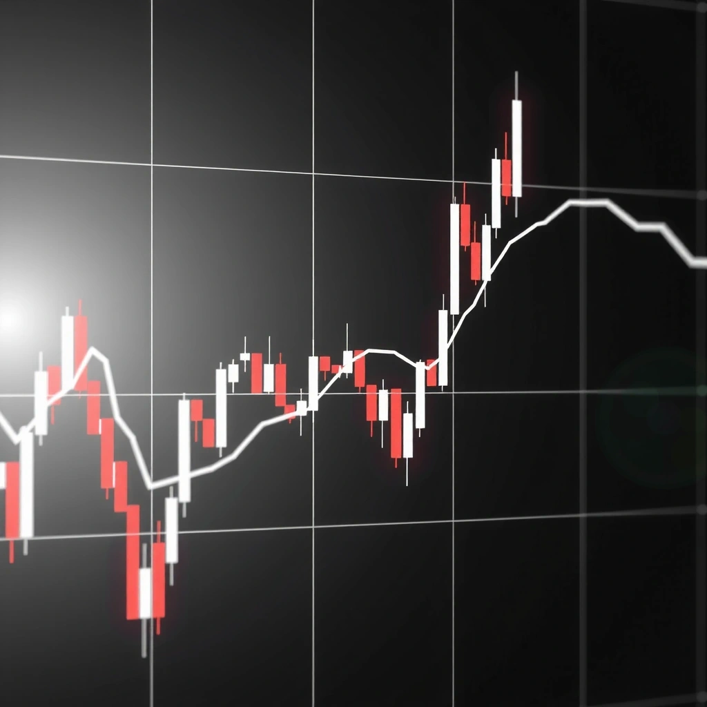 Abstract Stock Chart Visualization